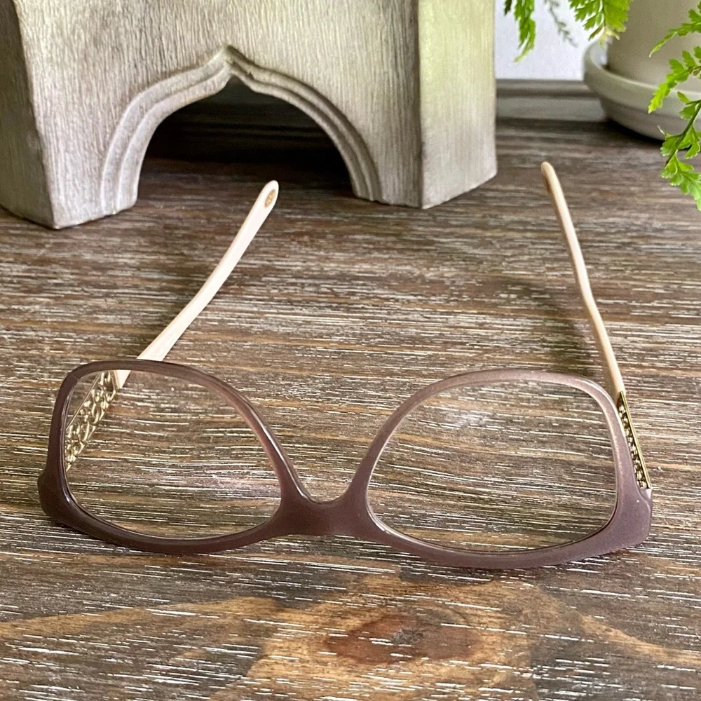 Tiffany & Co. TF 2130 8210 Rectangle Plum Pink Gold Frame Glasses 52*16*140 - Picture 5 of 16